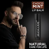 Mancode Choco Mint Lip Balm for Men Lips |Formulated with Vitamin E  Antioxidants | for Smokey, dryness and chapping Lips| help to soothe, moisturize  hydrate lips |4.5 gm Pack of 1-thumb1