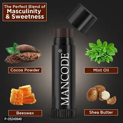 Mancode Choco Mint Lip Balm for Men Lips |Formulated with Vitamin E  Antioxidants | for Smokey, dryness and chapping Lips| help to soothe, moisturize  hydrate lips |4.5 gm Pack of 1-thumb5