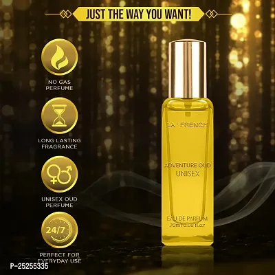 La French Adventure Oud Perfume for men  women, 20ml|Eau De Parfum| Long Lasting Fragrance Premium Luxurious Scent| perfume 20ml Pack of 1-thumb3