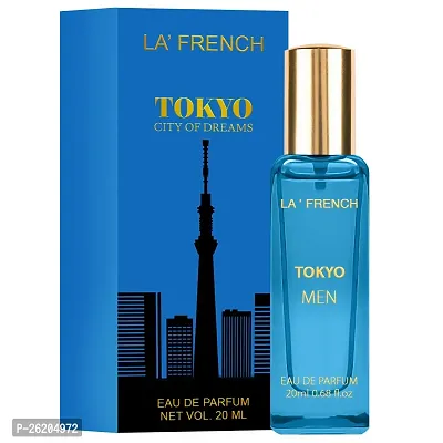 La French Tokyo  City of Dreams Perfume for Men 20ml | Long Lasting Fresh Aqua Fragrance | Eau De Parfum | Pack of 1