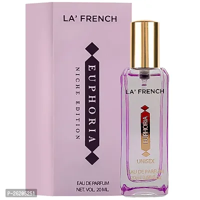 La French Euphoria Perfume for Men 20ml | Long Lasting Fresh Aqua Fragrance | Eau De Parfum | 20ml Pack of 1