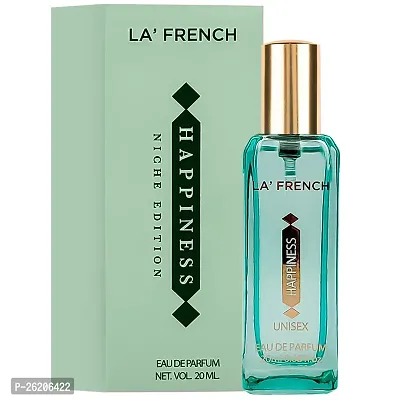 La French Happiness Niche Edition Perfume for men  women 20ml |Eau de Parfum | Unisex Perfume for Men and Women | Long Lasting Luxury Perfume | 20ml Pack of 1