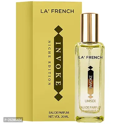 La French Invoke Niche Edition Perfume for men  women 20ml |Eau de Parfum | Unisex Perfume for Men and Women | Long Lasting Luxury Perfume | 20ml Pack of 1