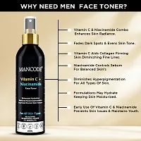 Mancode Vitamin C + Niacinamide Face Toner, 200 Ml | Pore Tightening  Mild Exfoliation For Oily, Acne Prone, Sensitive  Normal Skin, Hydrating Face Toner For Glowing Skin, Alcohol Free Face Toner-thumb2