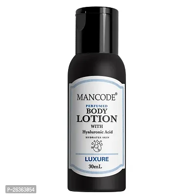 Man code Luxure Body Lotion For Men 30ml | Easy Absorption | Nourishing Formulation | Hydrating Moisturization | Intense Care | Smooth Texture | 30ml Pack of 1