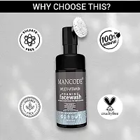 Mancode Multi-Vitamin Foaming Face Wash with Built in Face Brush for Deep Cleansing Face wash for men 100ml-thumb2