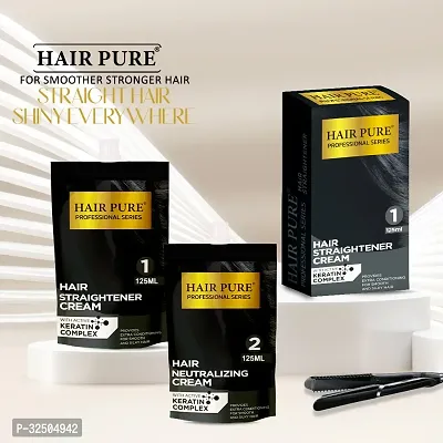 Hair Pure Set Of 2 Straightener  Neutralizing Cream with Active Keratin Complex - each 125 ml-thumb5