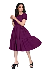 Trendy Fit  Flared Cotton Blend Dress for Women-thumb1