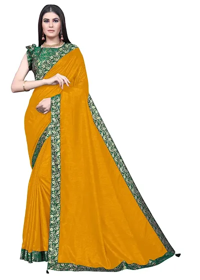 Stylish Fancy Art Silk Saree With Blouse Piece For Women