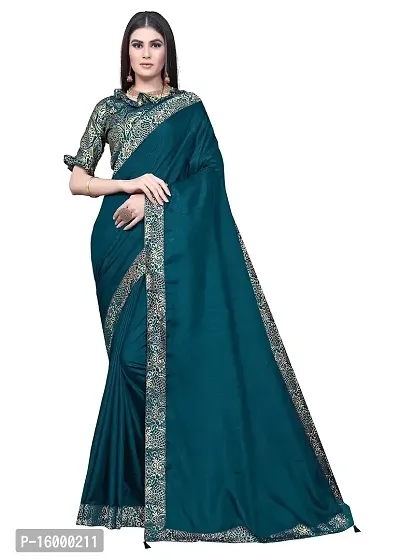 Tereza Women's  Girl's Woven Dola Silk Saree with Blouse Piece (MAHARAJA_Rama)