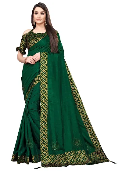 Stylish Crepe Saree with Blouse piece For Women