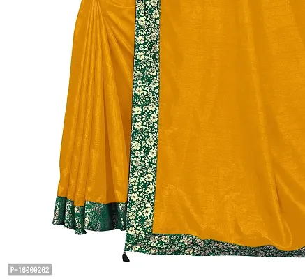 Tereza Women's Woven Silk Saree With Blouse Piece (MAHARAJA_Yellow)-thumb4