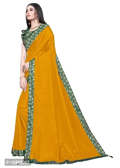 Tereza Women's Woven Silk Saree With Blouse Piece (MAHARAJA_Yellow)-thumb3