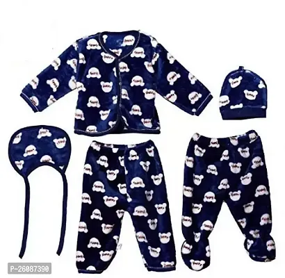 Baby Boys Casual Sweater Cap, Bib, Pyjama, Top