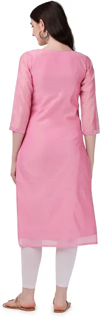 Stylish Fancy Cotton Silk Kurta For Women-thumb2