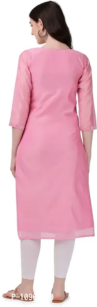 Stylish Fancy Cotton Silk Kurta For Women-thumb3