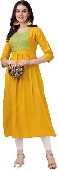 Stylish Fancy Viscose Rayon Kurta For Women-thumb2