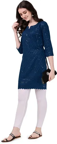 Stylish Fancy Viscose Rayon Kurta For Women-thumb1