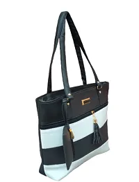 STRIPED BAG for girls and women Hand Bag For Travelling, Parties, College and Office-thumb2