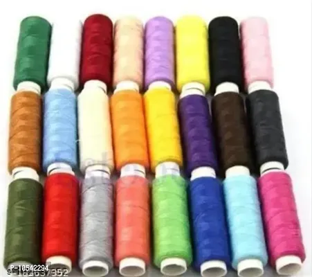 Threads 100%Spun Polyester Sewing Thread 100 Tubes 150 Meters  10 piece Bobbin (Pack of100 Thread  10piece Bobbin).-thumb2