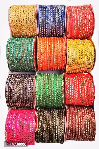 12 Multicolor Mindi Lace ( Pack of 12 p.)