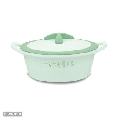 Classic Coral | Insulated Inner Steel | BPA Free | Food Grade | Green Colour Serving Casserole-thumb0