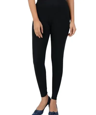 Stylish Cotton Solid Leggings For Women