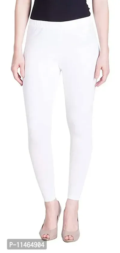 Classic Cotton Blend Solid Leggings for Women-thumb0