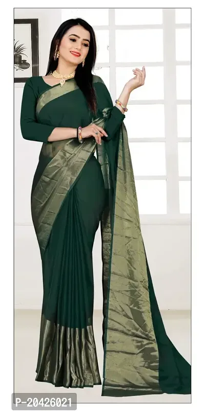 Chiffon Solid Saree with Blouse Piece