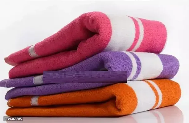 Designer Multicoloured Microfiber Solid Towel Pack Of 3-thumb0