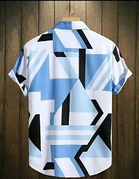 Reliable Multicoloured Cotton Printed Short Sleeves Casual Shirt For Men-thumb2