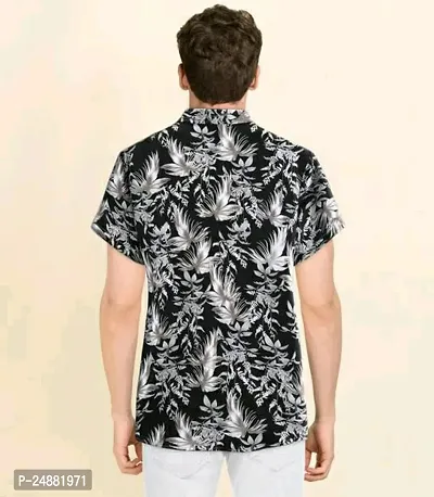 Reliable Multicoloured Cotton Printed Short Sleeves Casual Shirt For Men-thumb2