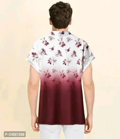 Reliable Multicoloured Cotton Printed Short Sleeves Casual Shirt For Men-thumb2