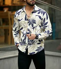 Reliable Multicoloured Cotton Printed Long Sleeves Casual Shirt For Men-thumb3