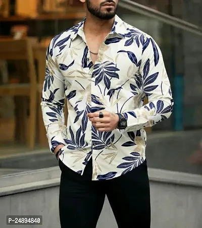 Reliable Multicoloured Cotton Printed Long Sleeves Casual Shirt For Men-thumb4