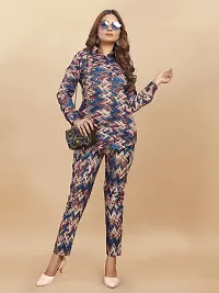 Stylish Multicoloured Printed Viscose Rayon Kurta Bottom Set-thumb2