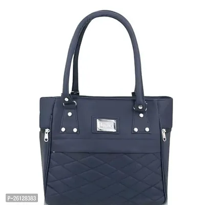 Stylish Blue PU Handbag For Women-thumb0