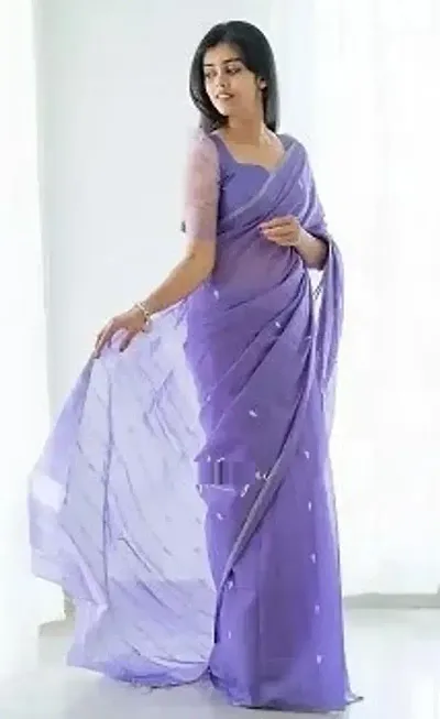 Stylish Art Silk Jacquard Saree With Blouse Piece