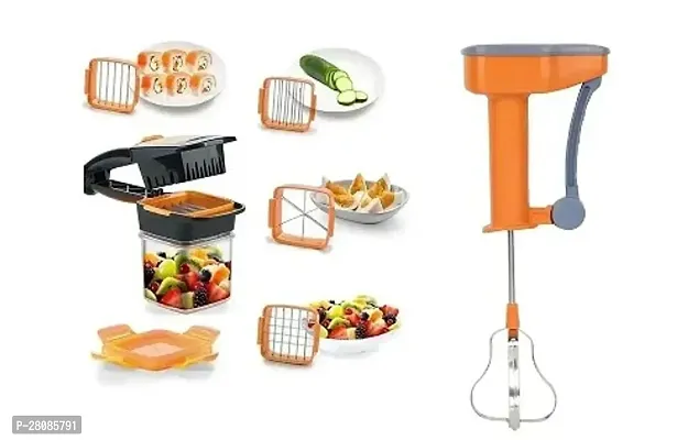 Classic Power Free With 5 In 1 Multifunction Vegetable Dicer -Set Of Two, Multi Colour