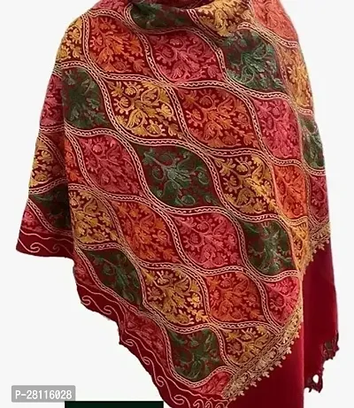 Elite Multicoloured Wool Printed Shawl For Women
