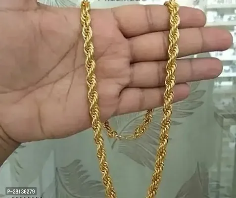 Alluring Golden Brass Chain For Men-thumb0