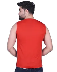 Stylish Multicoloured Nylon Solid Vest For Men-thumb1