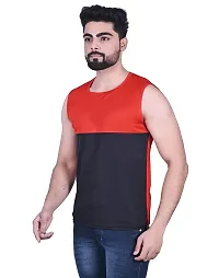 Stylish Multicoloured Nylon Solid Vest For Men-thumb3