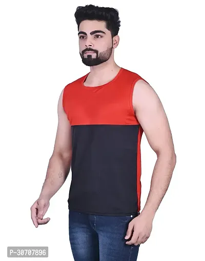 Stylish Multicoloured Nylon Solid Vest For Men-thumb4