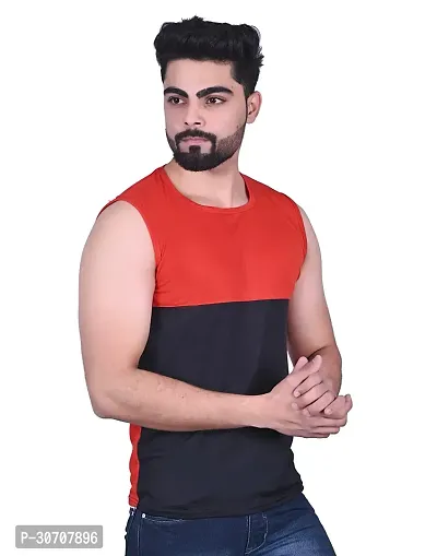 Stylish Multicoloured Nylon Solid Vest For Men-thumb5