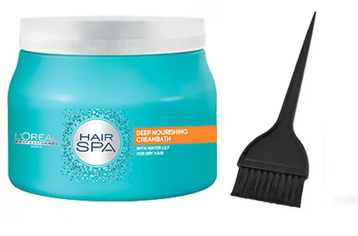professional deep nourishing cream bath hair spa 490g with hair brush