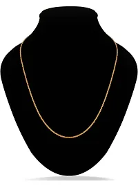 Shree Jutrade; Stylish and Exclusive Attractive Leaf Pattern Design Golden Brass Chain Necklace Gold Plated Fashionable Jewellery For Women and Girls-thumb4