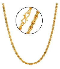 Shree Jutrade; Stylish and Exclusive Attractive Leaf Pattern Design Golden Brass Chain Necklace Gold Plated Fashionable Jewellery For Women and Girls-thumb2