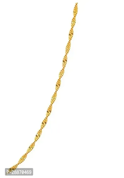 Shree Jutrade; Stylish and Exclusive Attractive Carved Balls Pattern Design Golden Brass Chain Necklace Gold Plated Fashionable Jewellery For Women Girls Men Boys and Unisex-thumb5