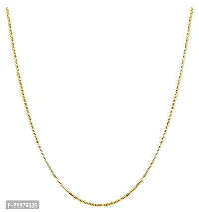 Shree Jutrade; Stylish and Exclusive Attractive Fisher Ball Pattern Design Golden Brass Chain Necklace Gold Plated Fashionable Jewellery For Women and Girls-thumb0